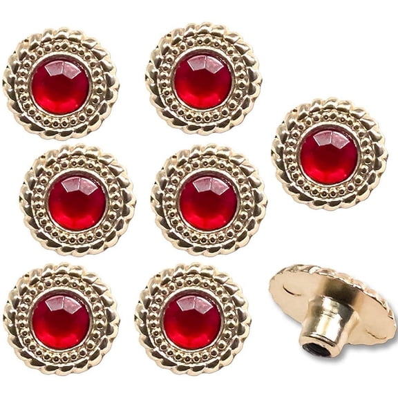 Set of 8 Replacement Ruby Rivets Compatible with WWE World Heavyweight Championship Adult Size Replica Belt