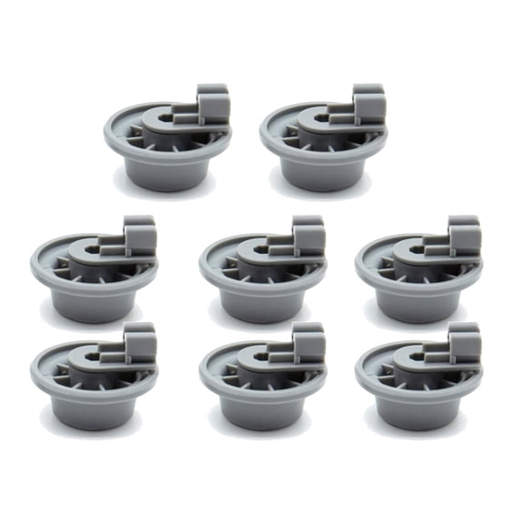 Set of 8 Replacement Wheel Dishwasher Rollers Plastic Texture Dishwasher Wheels Suitable for Various Dishwasher Models