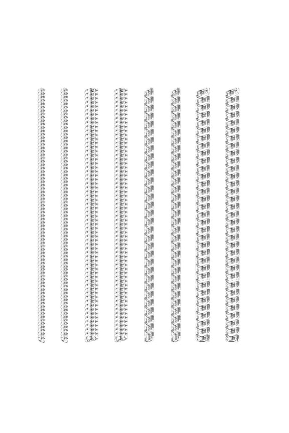 Set of 8 Rings Size Reducer Tool Spirals Spring Flexible Tightener Nonslip Rings Fitter Inserts Jewelry Resizing Tool