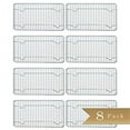 thumbnail image 1 of Set of 8 - TrueCraftware - Half-Size, Heavy Duty Wire Pan Grate - 8" x 10" - Cooling Rack - Chrome Plated, 1 of 3