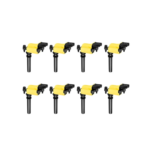 Set of 8 Yellow ISA Ignition Coils Compatible with 2005 Chrysler 300 2003-2005 Dodge Ram 1500 2500 3500 5.7L V8 Replacement for UF378