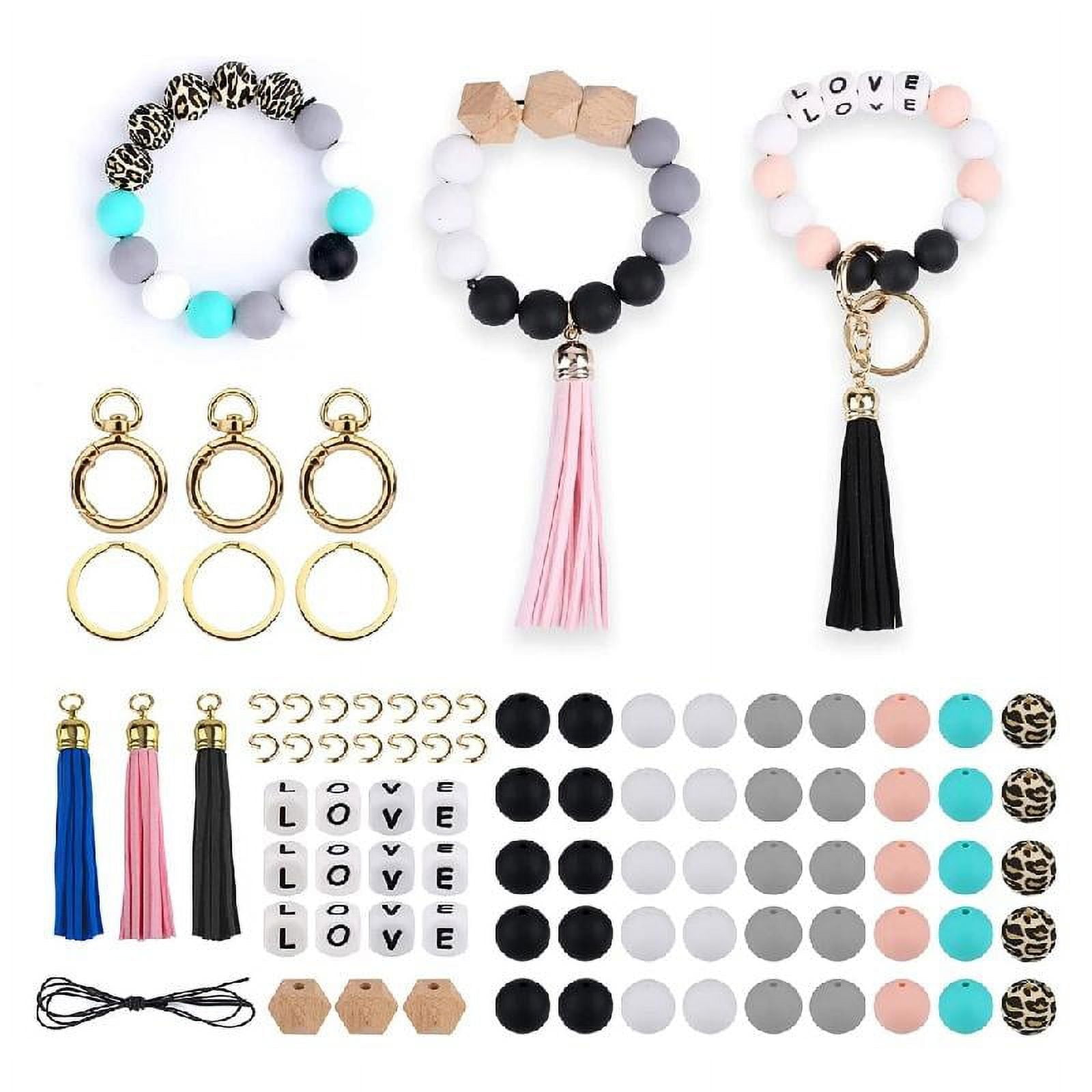 Curated visual reference: Gallery Detail: Set Of 84 Keychain Making DIY Crafts DIY Keychains Materials