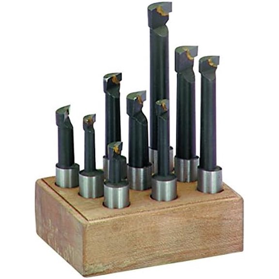 (Set of 9) C6 Carbide 1/2 in. Shank Boring Bar Set Drill Bits Lathe Tools$$Tools & Hardware Other
