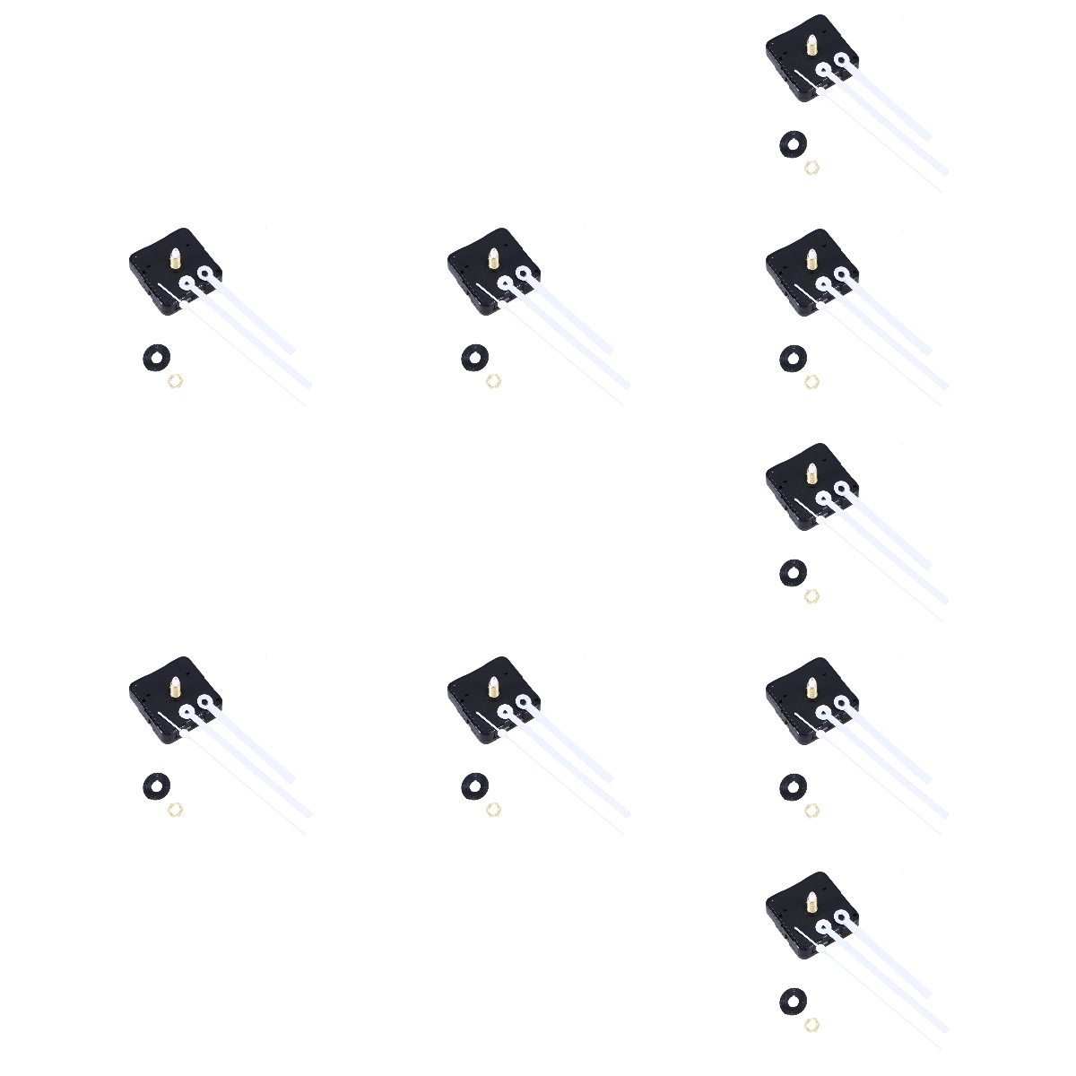 Set of 9 Clocks Silent Clock Movement Clock Hands Sweep Clock Movement