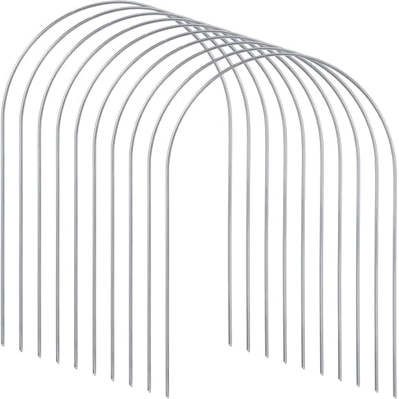 Set of 9 Croquet Wickets Replacement for Croquet Metal Hoops with Galvanized and Plastic Coating for Family Lawn Backyard Outdoor Game(Arch)