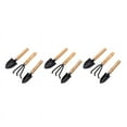 thumbnail image 1 of Set of 9 Mini Garden Tool Hand Planting Tools Small Shovel Rake Spade Wood Handle Planting Tools, 1 of 8