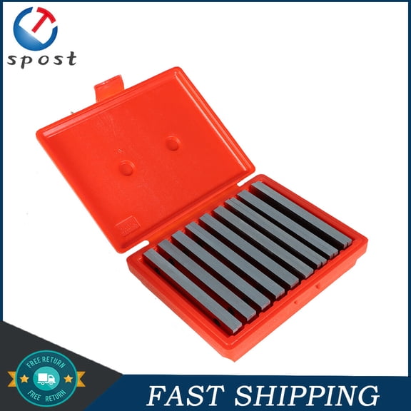 Set of 9 Pairs 1/4'' Steel Parallel 6'' Long 0.0002'' in Case