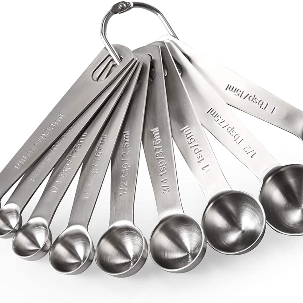 9-Piece LE CREUSET Stainless Steel Measuring Spoons & Cups NWT Baking  Accessory