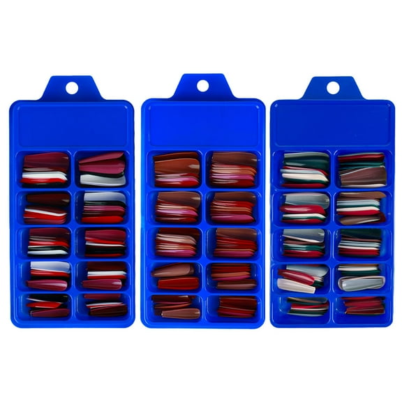 Set of 900 tips, for nails, ABS, Multicolor