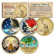 Collectible Set of ALL 4 American Innovation COLORIZED 2019 Statehood $1 Dollar Coins