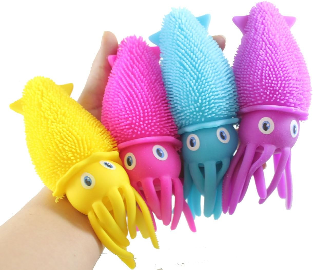 春早割 Soft Squid Large 4 of Set Fluff Stress Squeeze Filled - Doh ストラップ