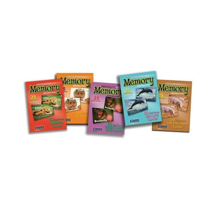 Set of Animal Picture Memory Card Games Real Photo Concentration Games