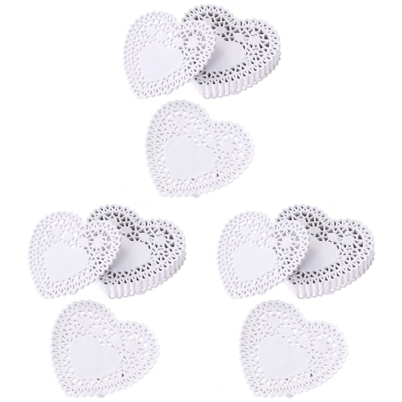 Set of Cake Baking Paper Mats Floral Doilies