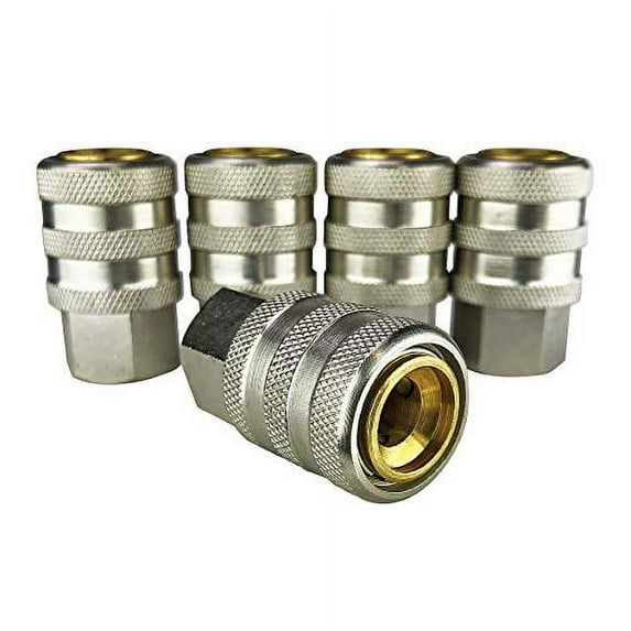 Set of Five (5) 1/4"" Kex Grip On Closed Lock On Air Chuck