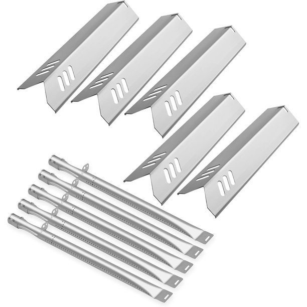 Set of Five heat plates and Five Burners for DynaGlo, Backyard Grill