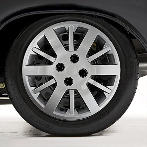 Set of Four 15' Silver Hubcap Wheel Covers for Chevy Cobalt 2009-2010 (Bolt-on)