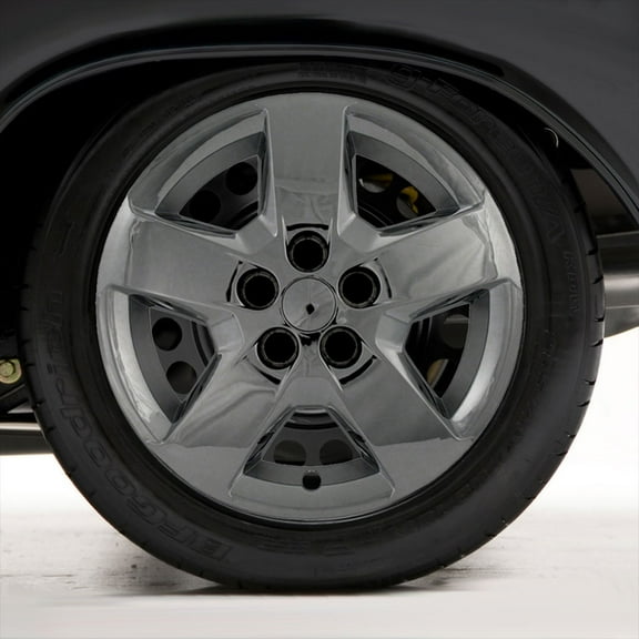 Set of Four 16" Chrome ABS Hubcap Wheel Covers for 2007-2011 Chevy HHR (Screw-on)