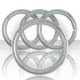 thumbnail image 1 of Set of Four 16" Polished Stainless Steel 1 1/2" Deep Wheel Trim Rings, 1 of 2
