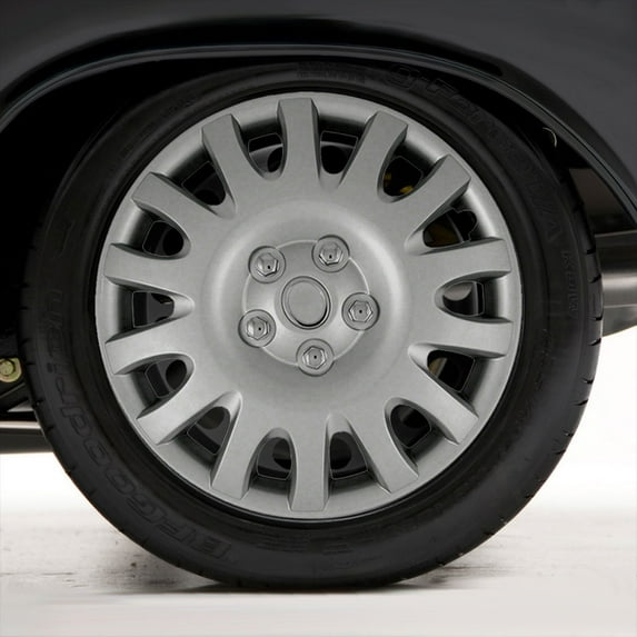 Set of Four 16" Silver 14Sp Hubcap Wheel Covers for 02-06 Toyota Camry (Push-on)