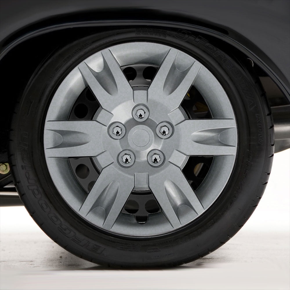 Set of Four 16" Silver Hubcap Wheel Covers for 2005-2006 Nissan Altima (Push-on)