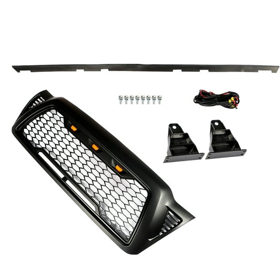 Set of Grill For Tacoma 2007/08-10/2011 2.7L/4.0L Black Mesh Front Bumper Grille