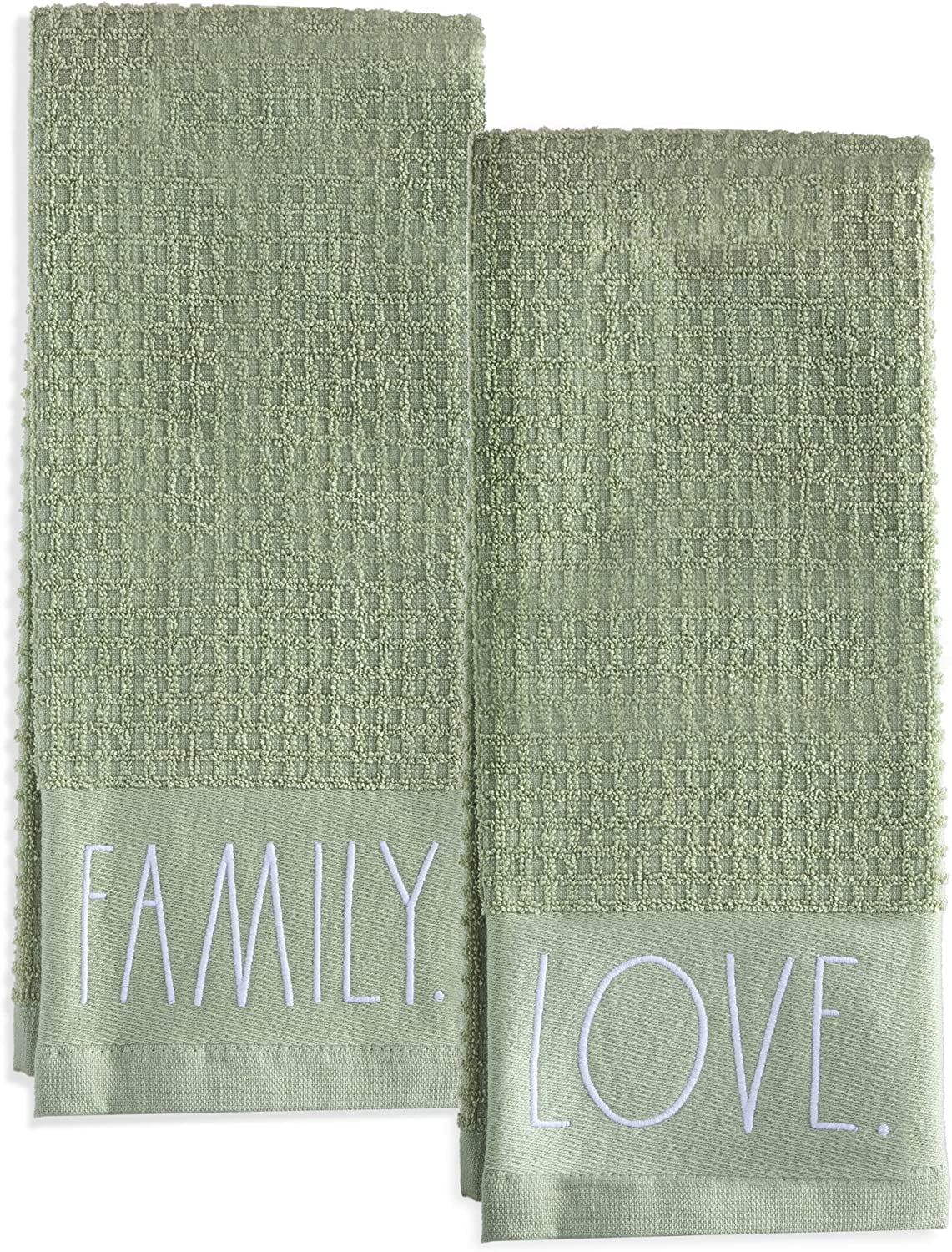 Set of Hand Towels for Kitchen and Bathroom, 100% Cotton, Embroidered ...