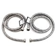 Set of Hot and Cold Stainless Steel Washing Machine Hoses Proof, 6ft