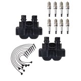 AVERY Ignition Coil & Spark Plug Wire Set – Ford Mazda Mercury 4.0L 4.2L – FD480T – 3 Year Warranty