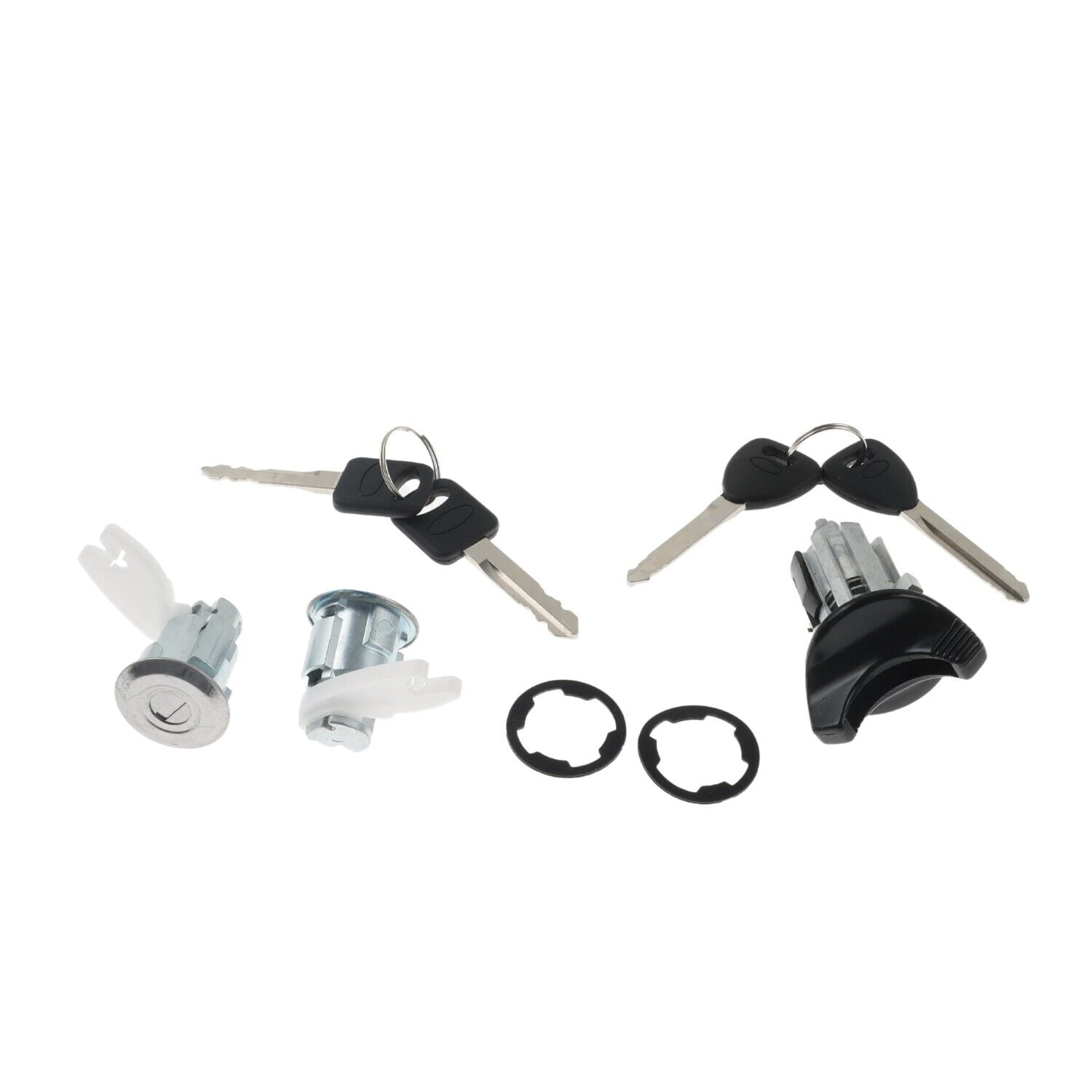 Set of Ignition Key Switch Door Lock Cylinder for Ford F150 F250 F350