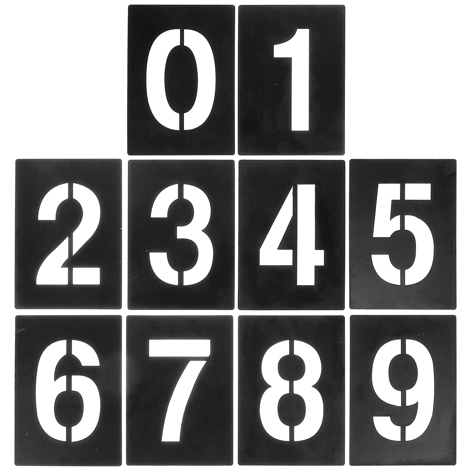 Set of Large Number Stencils 0-9 for Cake & Address Templates - Walmart.com set-of-large-number-stencils-0-9-for-cake-address-templates-walmart-com