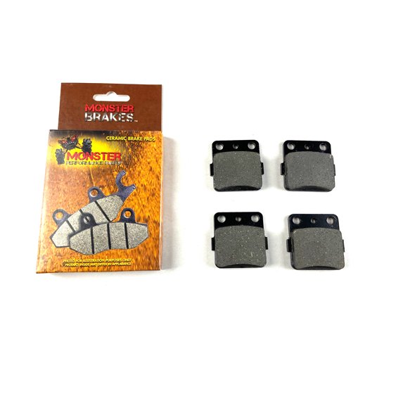 Monster Front Brake Pads for Kawasaki 43082-1066, 43082-1201, Set of 2,, Optimal Braking