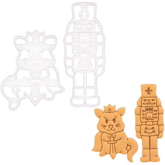 Set of Mouse King and Nutcracker Cookie Cutters, 2 pieces - $$Home Decor, Kitchen, & Other