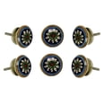 thumbnail image 1 of Set of Six Ceramic Devon Cabinet Knobs by Trinca-Ferro, 1 of 7