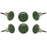 Set of Six Ceramic Potter Cabinet Knobs by Trinca-Ferro