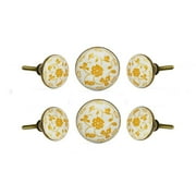 Set of Six Dance Ceramic Cabinet Knobs by Trinca-Ferro