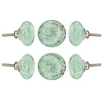 thumbnail image 1 of Set of Six Light Green Bubble Glass Cabinet Knobs by Perilla Home, 1 of 9