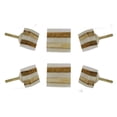 thumbnail image 1 of Set of Six Striped square Bone Knobs by Trinca-Ferro, 1 of 7