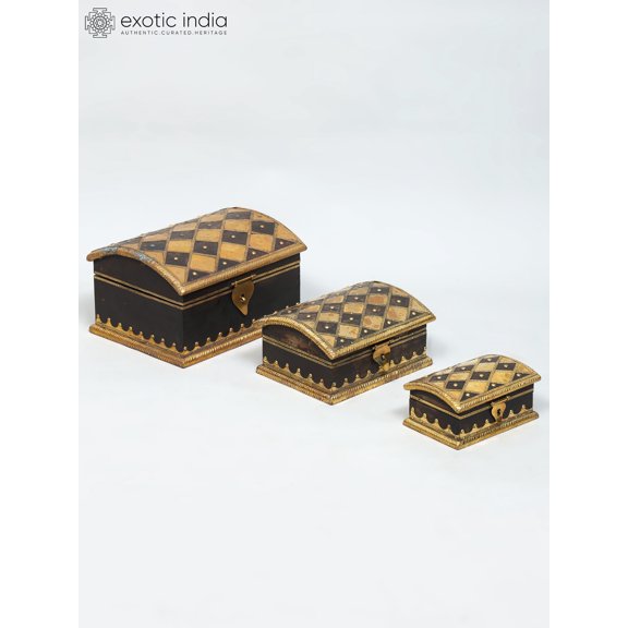 Set of Three Designer Storage Boxes | Made In India