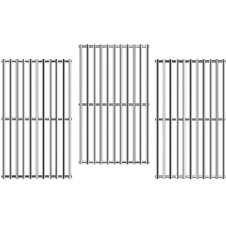 Set of Three Solid Stainless Steel Cooking Grids for Grill Models from Backyard Grill, BHG, Uniflame, Revoace and Others
