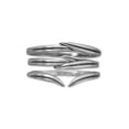 thumbnail image 1 of Set of Three Stacked Rings Rosemary Sprig Design Sterling Silver, 1 of 1