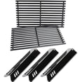 thumbnail image 1 of Set of Three Stainless Steel Heat Plates and Two Porcelain Coated Steel Cooking Grids for 3 Burner Master Cook Bbq Grill, 1 of 5
