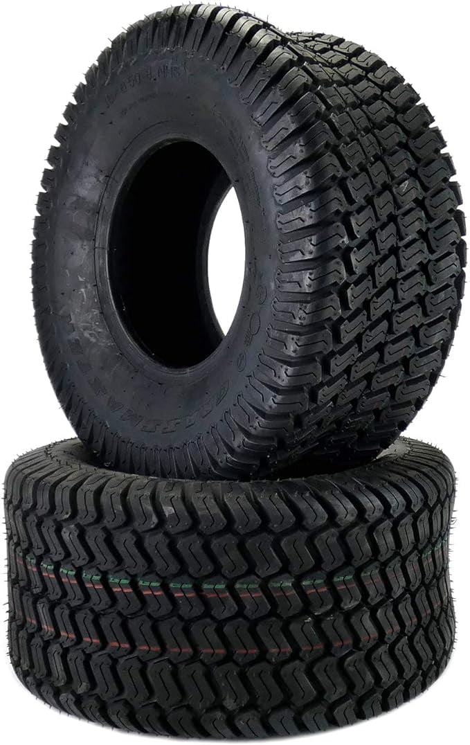 Set of Two 18x8.50-8 4 Ply Turf Tires for Lawn & Garden Mowers 18x8.5-8