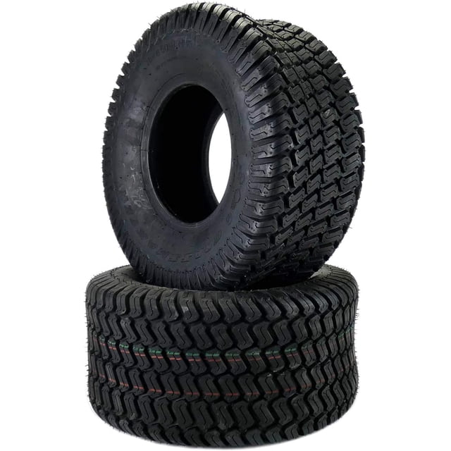 Set of 2 Flat Free 18x8.50-8 Tire and Wheel with 3/4 Set of 2 Flat Free 18x8.50-8 Tire and Wheel with 3/4