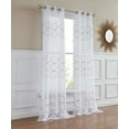 thumbnail image 1 of Set of Two 84"  Gold Wave Embroidered Window Panels, 1 of 3