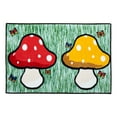 thumbnail image 1 of Set of Two Buddy Time Kids Rugs for Childrens Bedroom, Classroom and Playroom (Mushroom & Log), 1 of 8