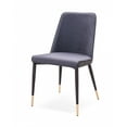 thumbnail image 1 of Set of Two Dark Gray Modern Dining Chairs, 1 of 5
