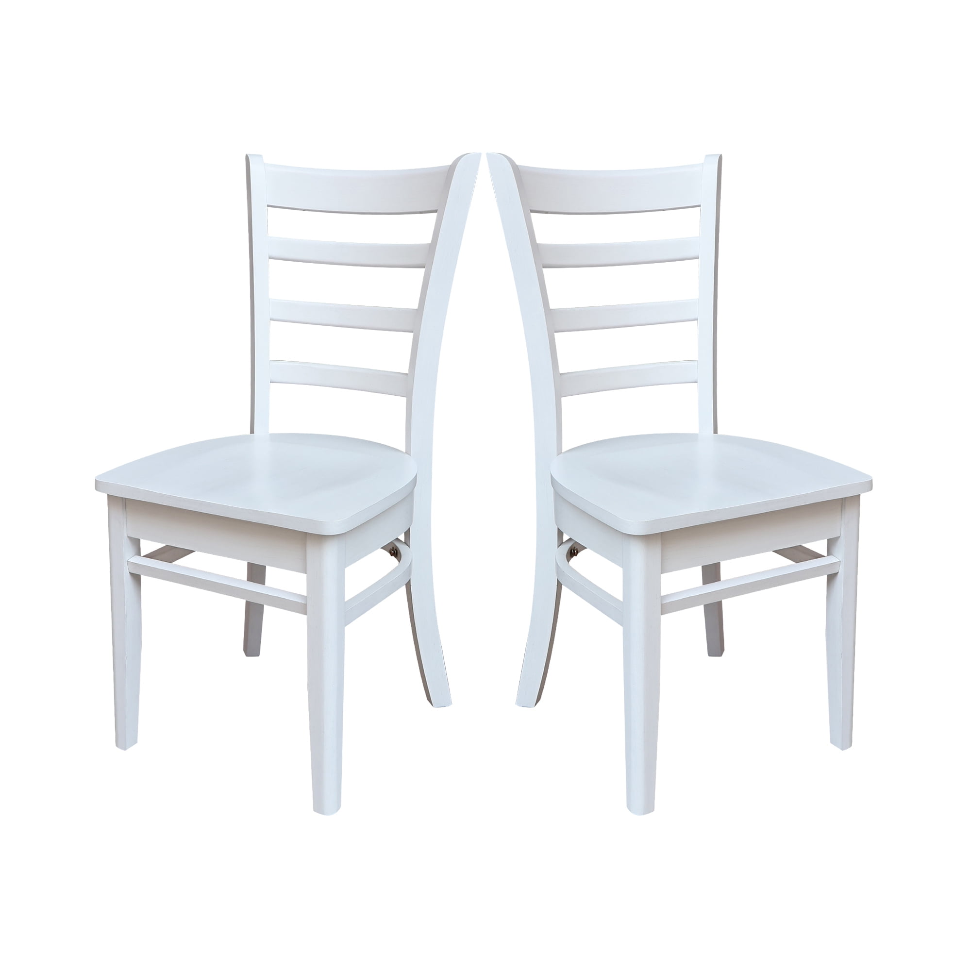 Set of Two Emily Side Chairs, Chalk