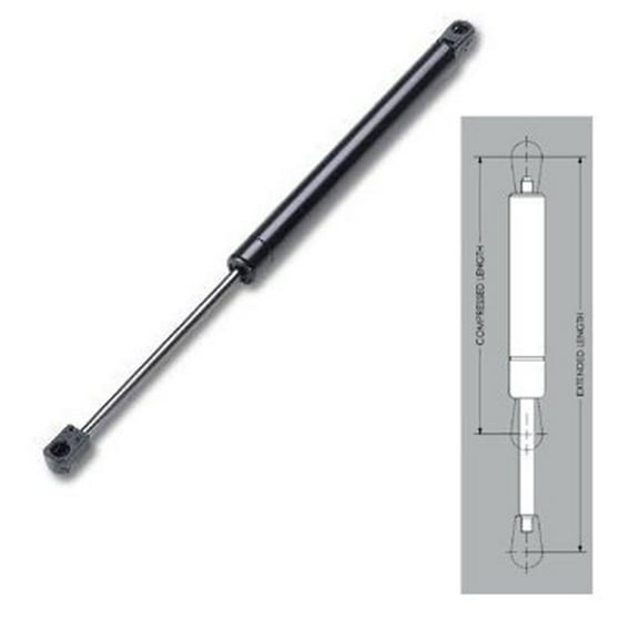 Set of Two Gas Spring/Prop/Strut/Shock Struts with 12" extended length x 8" compressed length and 40 LB Pressure (80 LB Pressure per Set)
