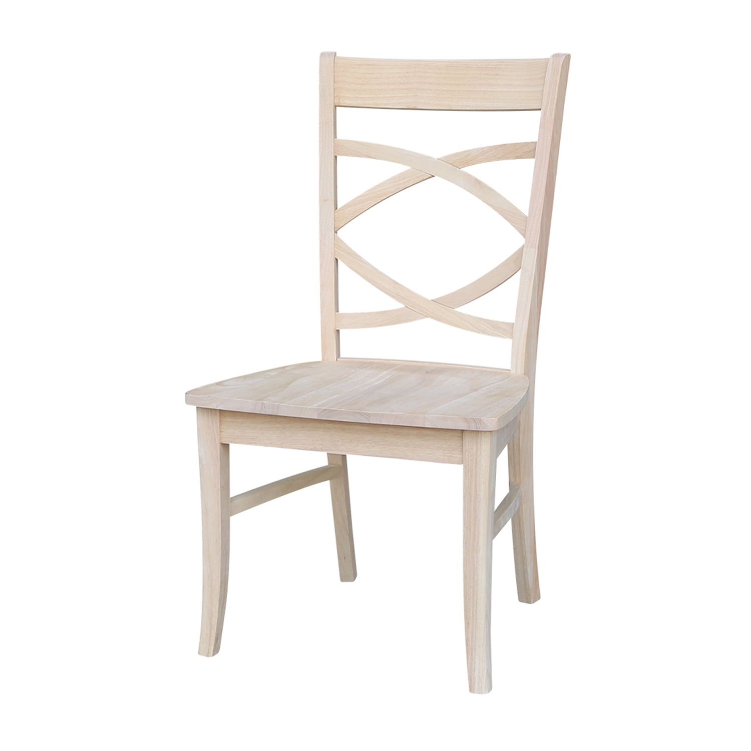 Milano High Cross-Back Beige Upholstered Dining Chair