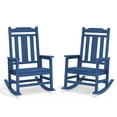 thumbnail image 1 of Set of Two Oversized Rocking Chairs Made from HDPE, Designed for Outdoor Use in Gardens, Porches, Or Backyards, 1 of 9